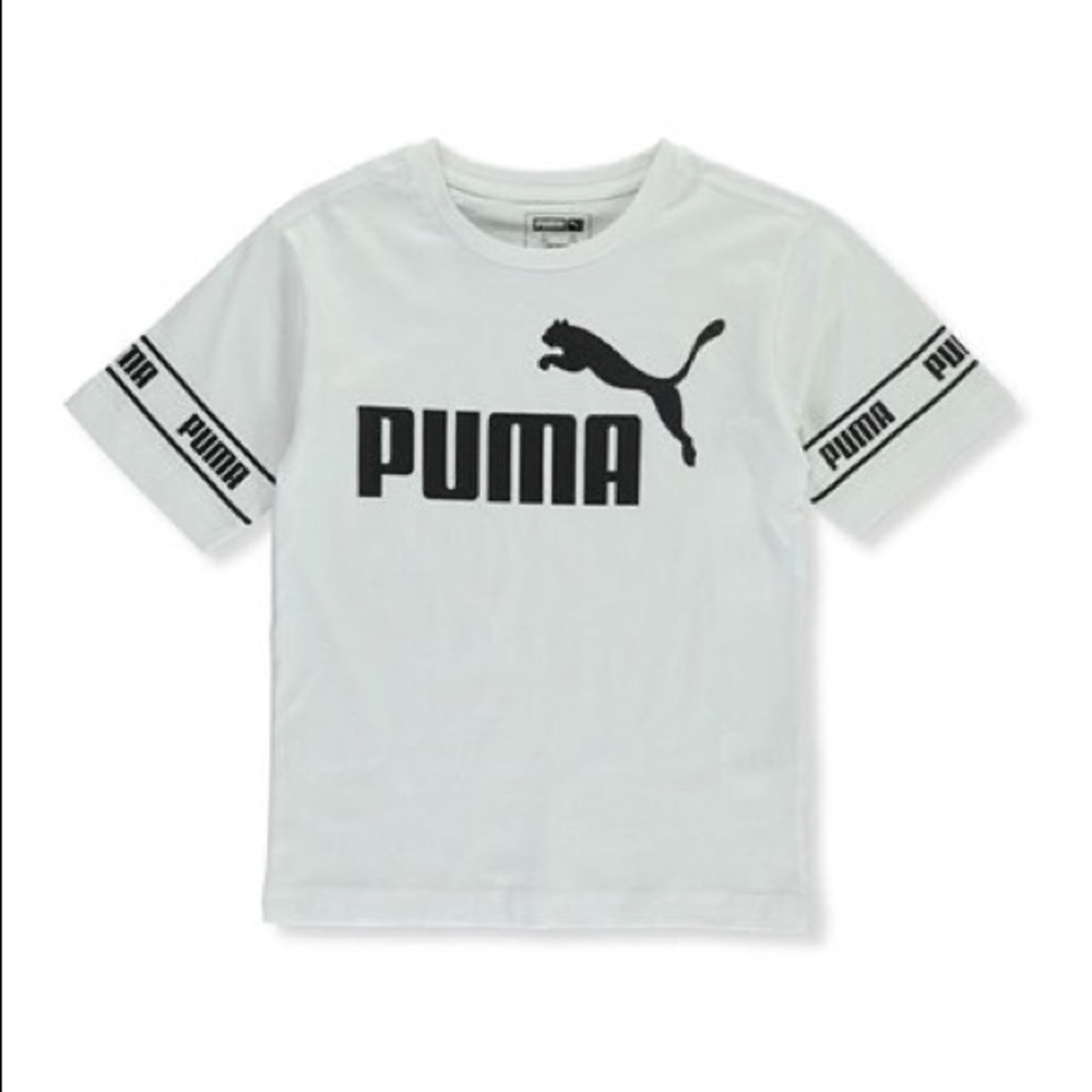 Puma White Amplified Pack No. 1 Logo Tee